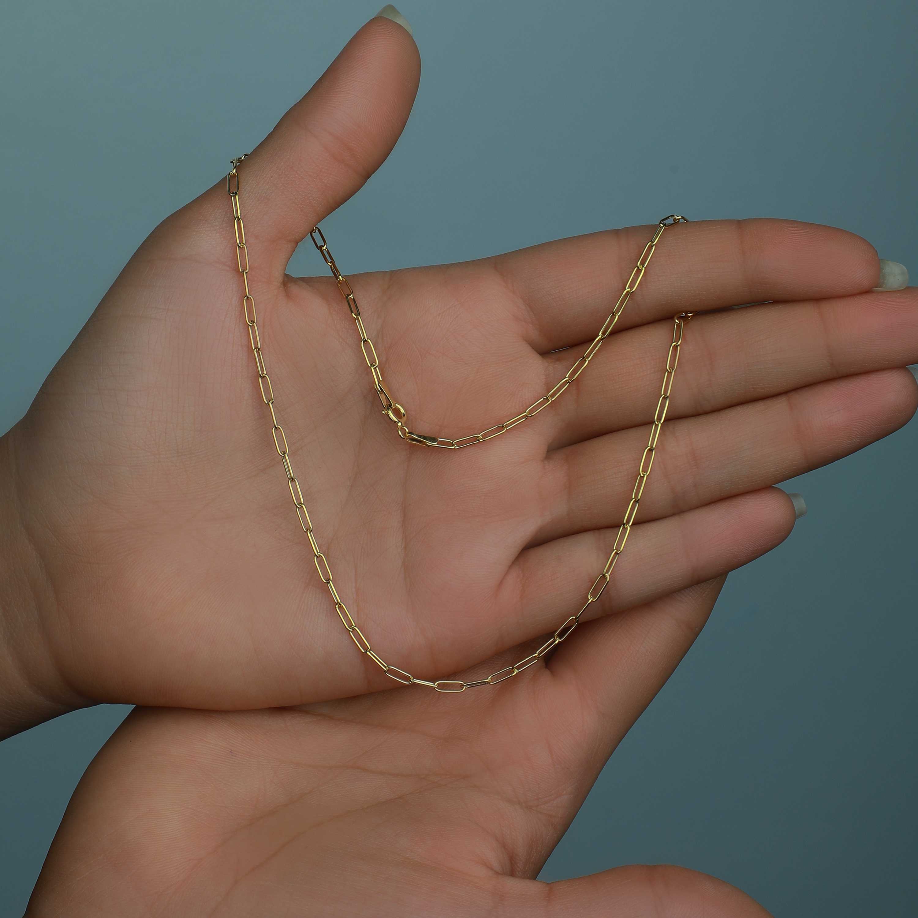 18 karat gold choker, made in Turkey - (H-0700)